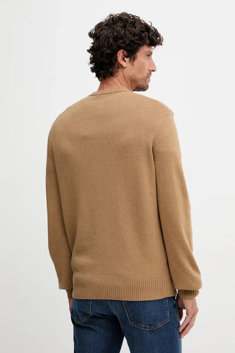 maglione in lana uomo colore marrone AH2916 miniatura 3