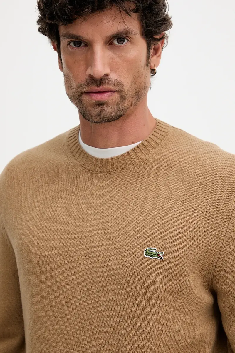 maglione in lana uomo colore marrone AH2916 miniatura 4