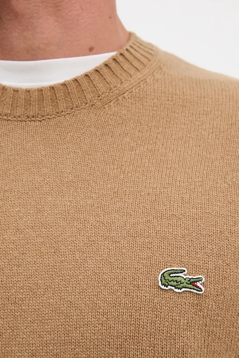 maglione in lana uomo colore marrone AH2916 miniatura 5