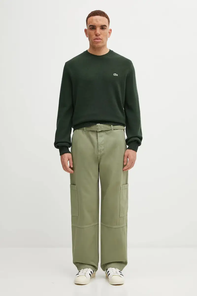 maglione in lana uomo colore verde AH2916 miniatura 5