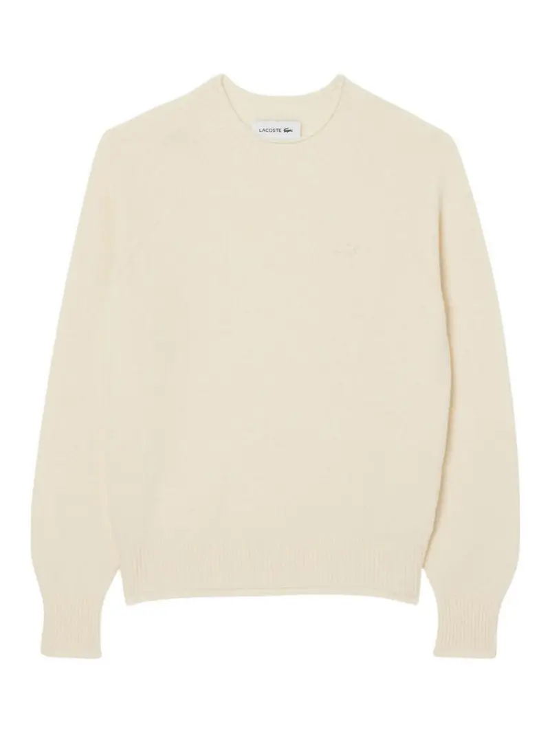 Maglione logato Beige
