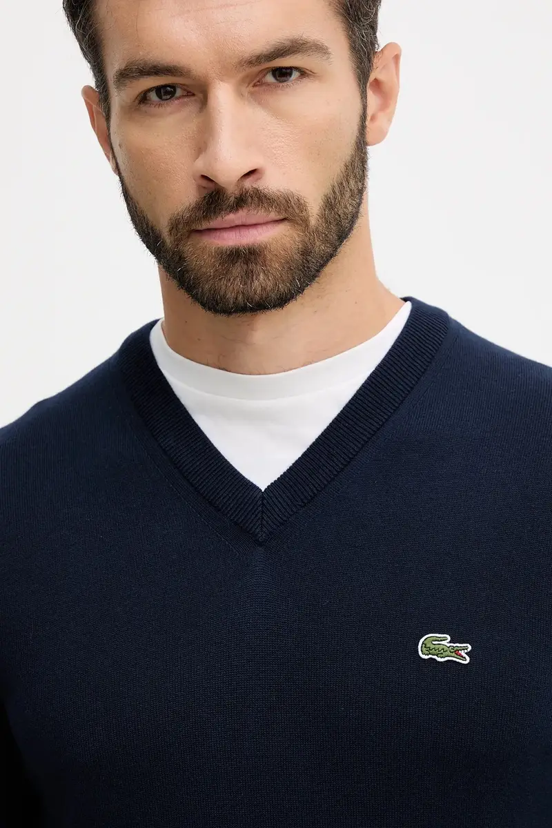 maglione uomo colore blu navy miniatura 4