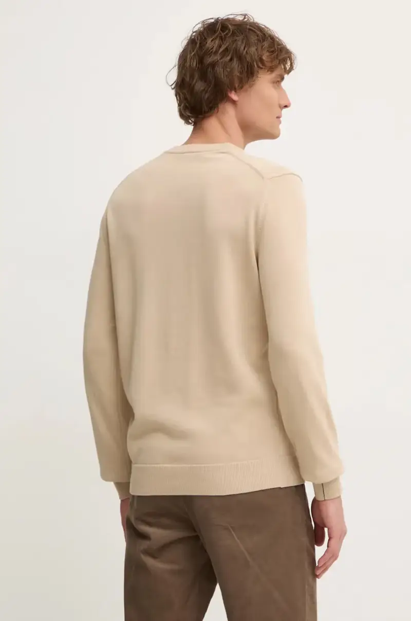 maglione uomo colore nero Beige miniatura 3