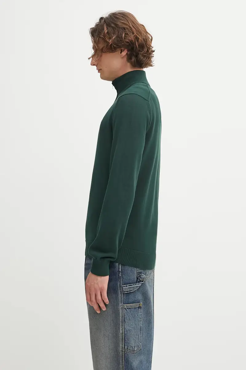 maglione uomo colore nero Verde miniatura 2
