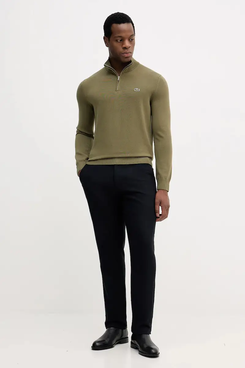 maglione uomo colore nero Verde miniatura 2