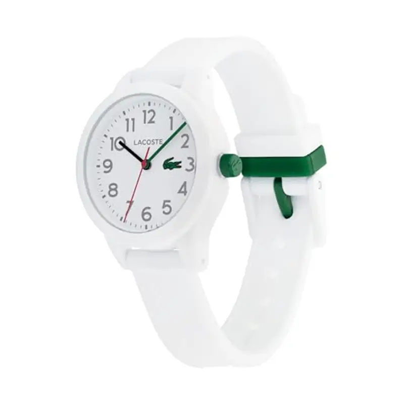 Lacoste Orologio Analogico al Quarzo da Bambini Collezione LACOSTE.12.12 KIDS con Cinturino in Silicone Bianco miniatura 2