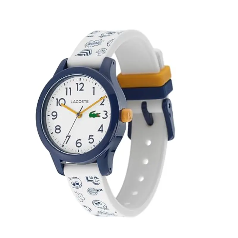 Lacoste Orologio Analogico al Quarzo da Bambini Collezione LACOSTE.12.12 KIDS con Cinturino in Silicone Bianco miniatura 2