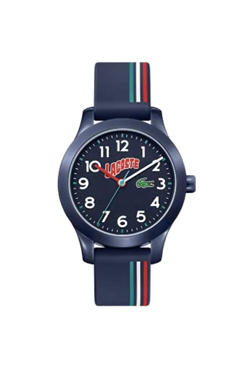Lacoste Orologio Analogico al Quarzo da Bambini Collezione LACOSTE.12.12 KIDS con Cinturino in Silicone Blu