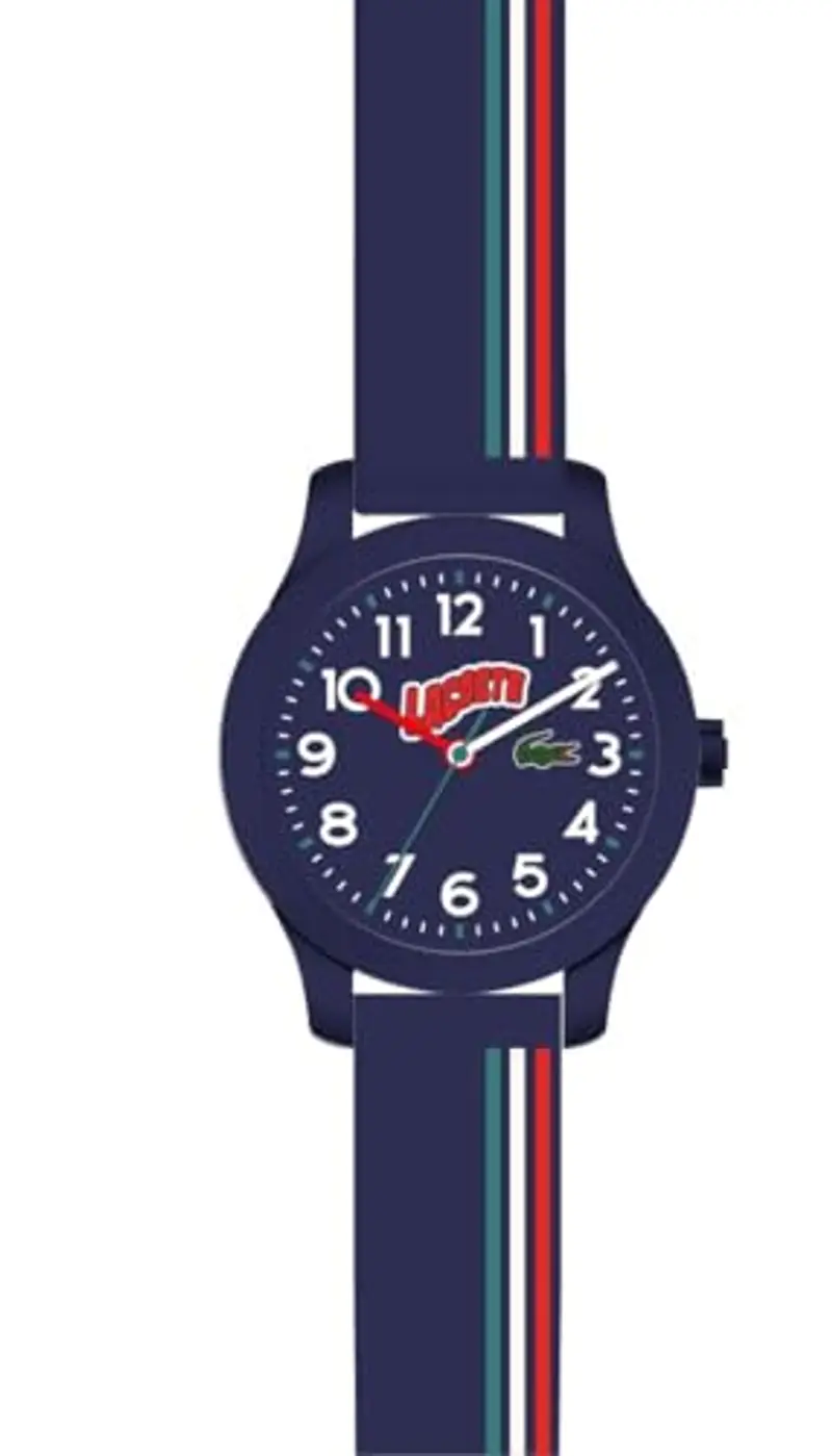 Lacoste Orologio Analogico al Quarzo da Bambini Collezione LACOSTE.12.12 KIDS con Cinturino in Silicone Blu miniatura 2