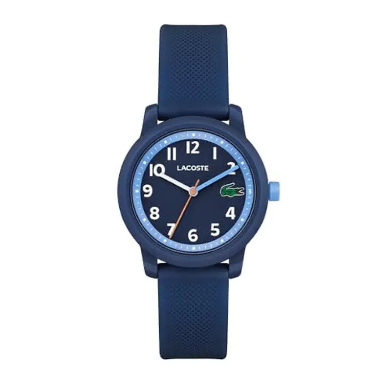 Lacoste Orologio Analogico al Quarzo da Bambini Collezione LACOSTE.12.12 KIDS con Cinturino in Silicone Blu Navy