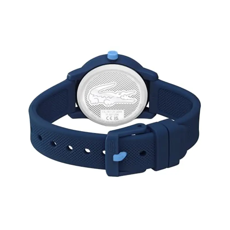 Lacoste Orologio Analogico al Quarzo da Bambini Collezione LACOSTE.12.12 KIDS con Cinturino in Silicone Blu Navy miniatura 3