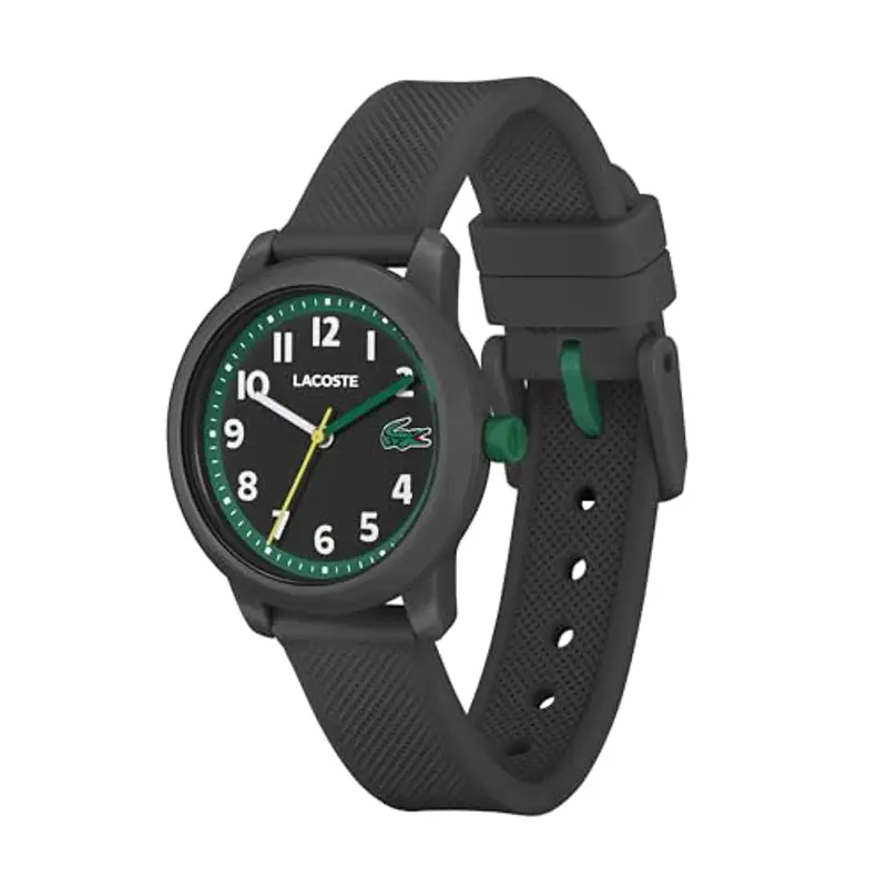 Lacoste Orologio Analogico al Quarzo da Bambini Collezione LACOSTE.12.12 KIDS con Cinturino in Silicone Nero miniatura 2