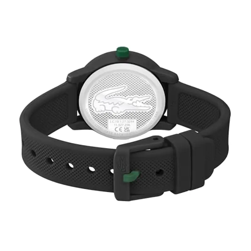 Lacoste Orologio Analogico al Quarzo da Bambini Collezione LACOSTE.12.12 KIDS con Cinturino in Silicone Nero miniatura 3