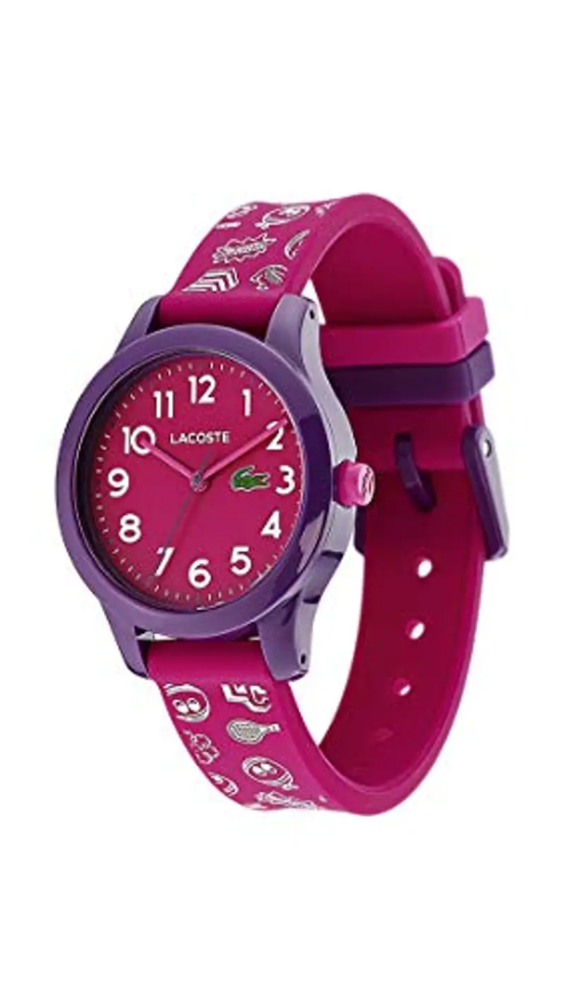 Lacoste Orologio Analogico al Quarzo da Bambini Collezione LACOSTE.12.12 KIDS con Cinturino in Silicone Rosa miniatura 2
