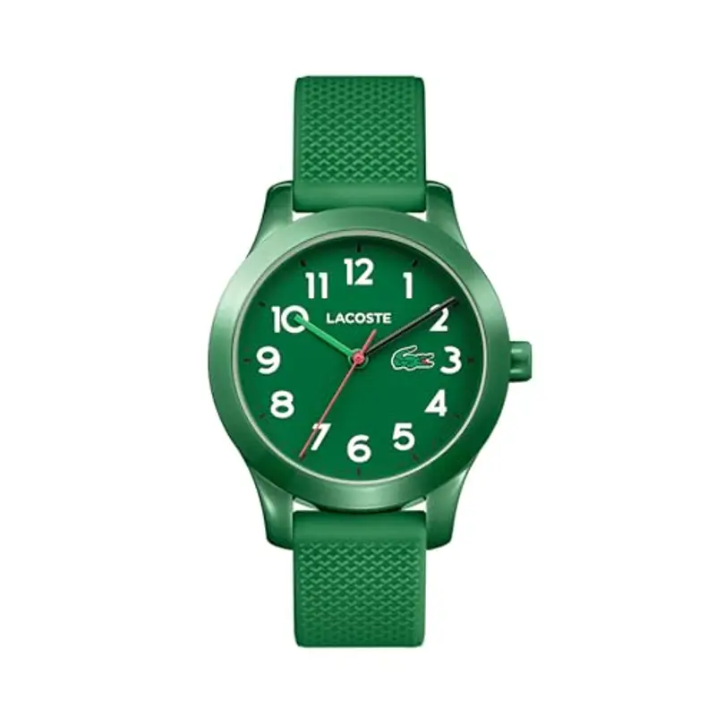 Lacoste Orologio Analogico al Quarzo da Bambini Collezione LACOSTE.12.12 KIDS con Cinturino in Silicone Verde - 2030001