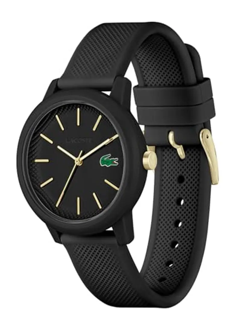 Lacoste Orologio Analogico al Quarzo da Donna Collezione LACOSTE.12.12 con Cinturino in Silicone Nero - 2001212 miniatura 2