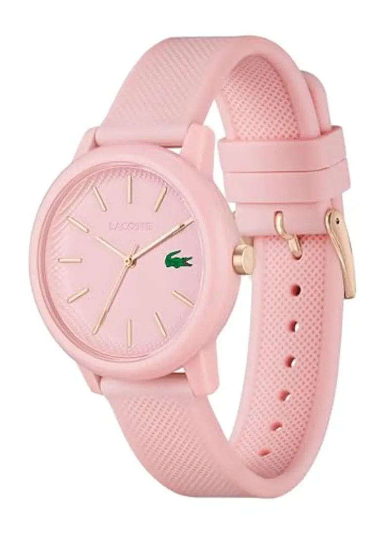 Lacoste Orologio Analogico al Quarzo da Donna Collezione LACOSTE.12.12 con Cinturino in Silicone Rosa - 2001213 miniatura 2