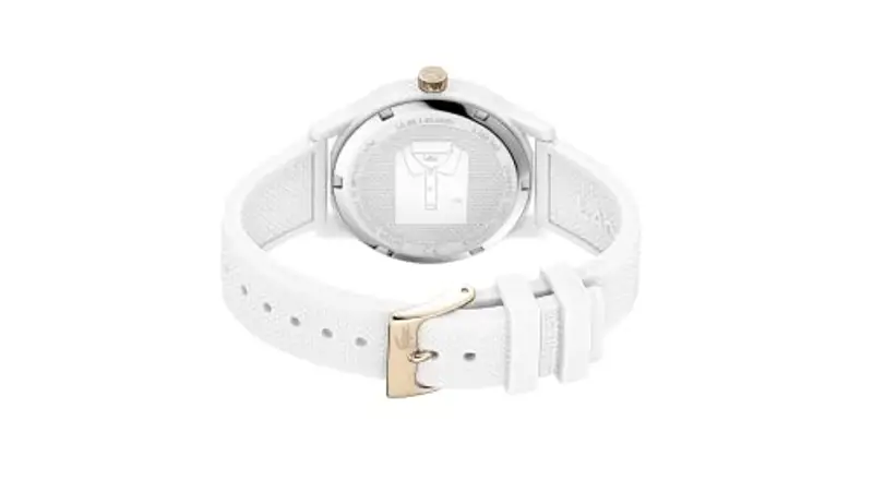 Lacoste Orologio Analogico al Quarzo da Donna Collezione LACOSTE.12.12 LADIES con Cinturino in Silicone Bianco - 2001085 miniatura 3