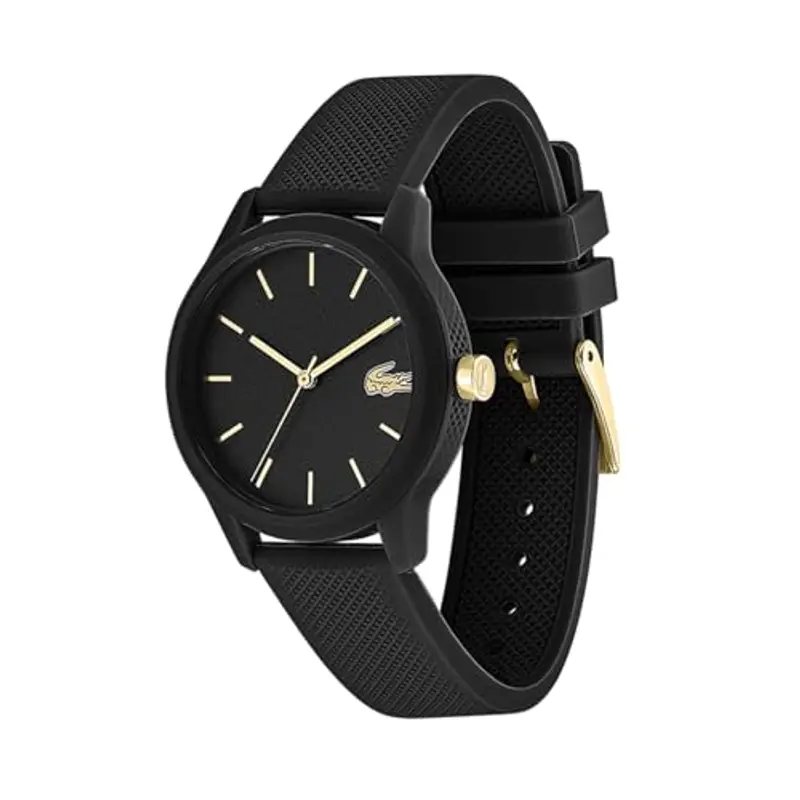 Lacoste Orologio Analogico al Quarzo da Donna Collezione LACOSTE.12.12 LADIES con Cinturino in Silicone Nero - 2001064 miniatura 2