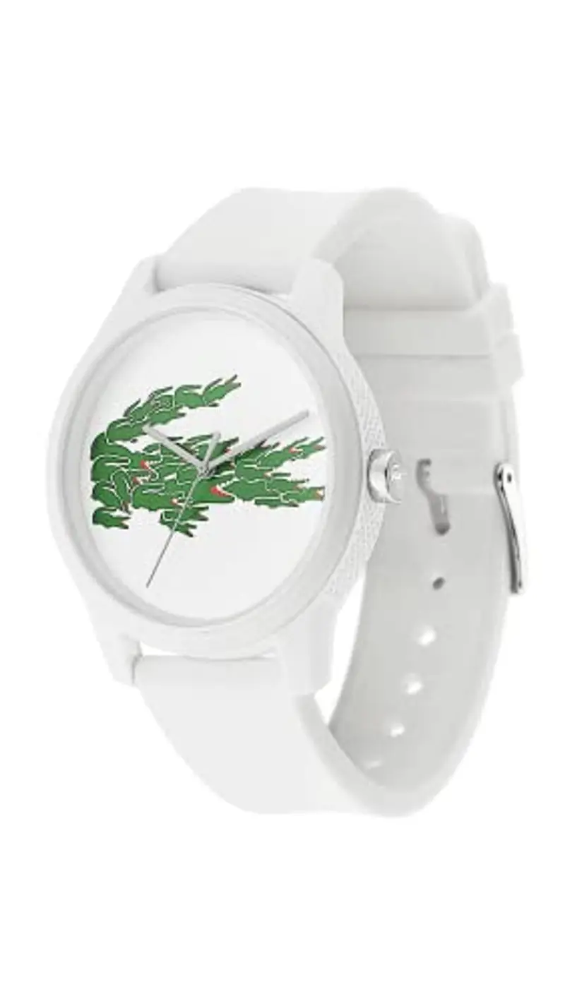 Lacoste Orologio Analogico al Quarzo da Uomo Collezione LACOSTE.12.12 con Cinturino in Silicone Bianco - 2011039 miniatura 2