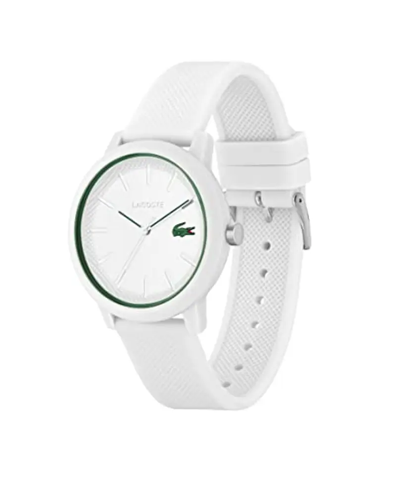 Lacoste Orologio Analogico al Quarzo da Uomo Collezione LACOSTE.12.12 con Cinturino in Silicone Bianco - 2011169 miniatura 2