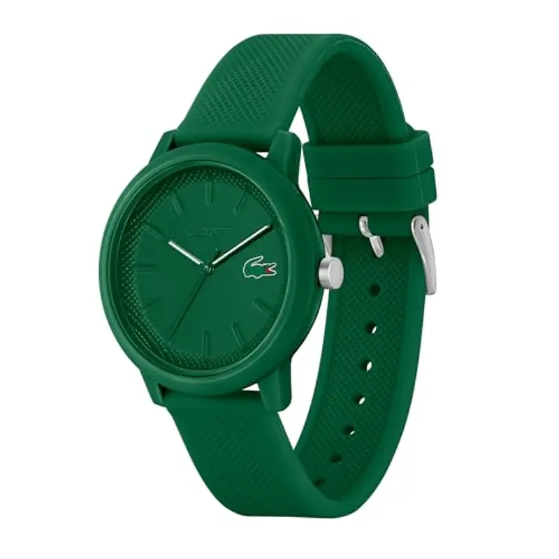 Lacoste Orologio Analogico al Quarzo da Uomo Collezione LACOSTE.12.12 con Cinturino in Silicone Verde - 2011170 miniatura 2