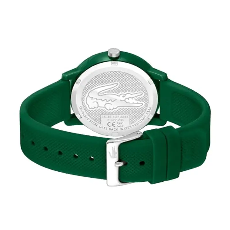 Lacoste Orologio Analogico al Quarzo da Uomo Collezione LACOSTE.12.12 con Cinturino in Silicone Verde - 2011170 miniatura 3