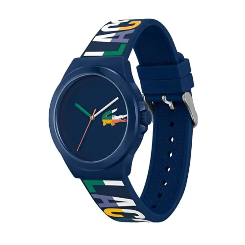 Lacoste Orologio Analogico al Quarzo da Uomo Collezione NEOCROC con Cinturino in Silicone Blu Navy - 2011184 miniatura 2