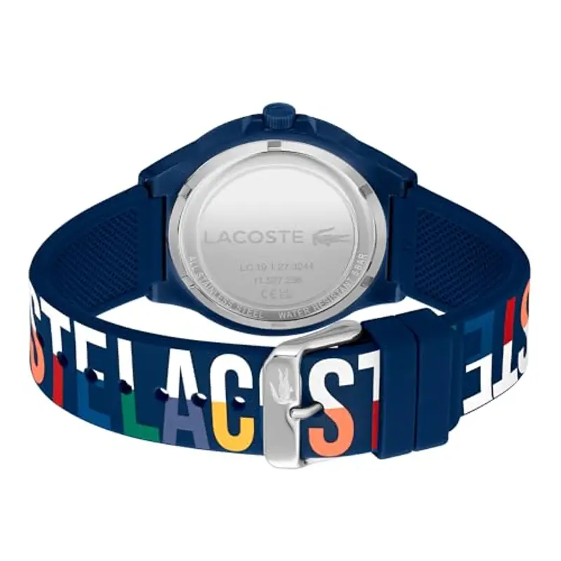 Lacoste Orologio Analogico al Quarzo da Uomo Collezione NEOCROC con Cinturino in Silicone Blu Navy - 2011184 miniatura 3