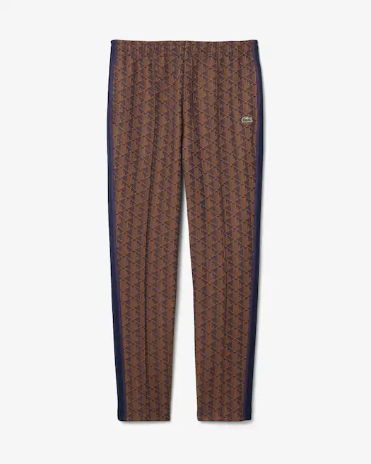 Pantalone in tuta monogram marrone miniatura 2
