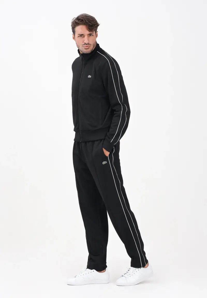 Pantalone Paris Pique nero da uomo miniatura 2