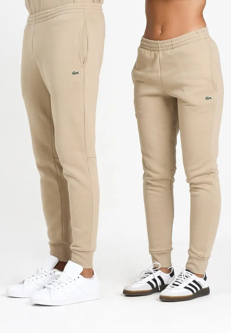 LACOSTE Pantalone sportivo beige per uomo e donna con logo