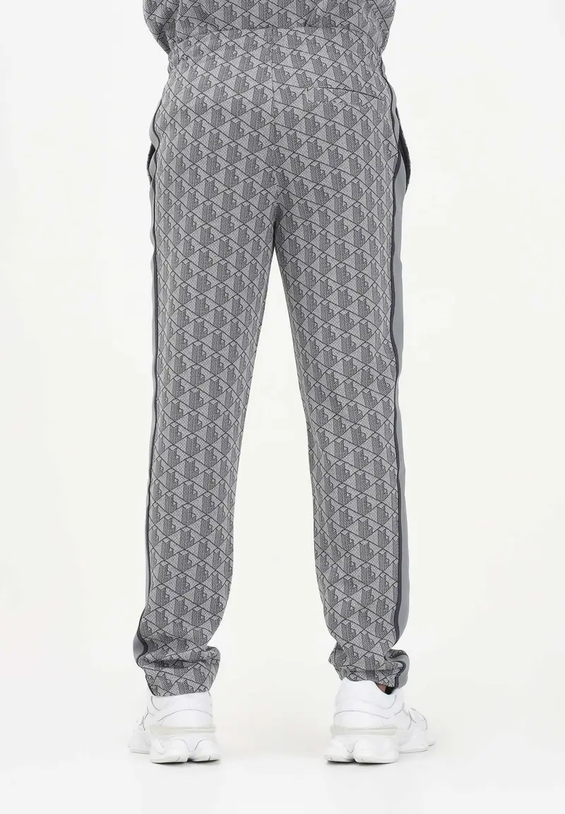 Pantalone sportivo grigio da uomo con monogramma Paris miniatura 3