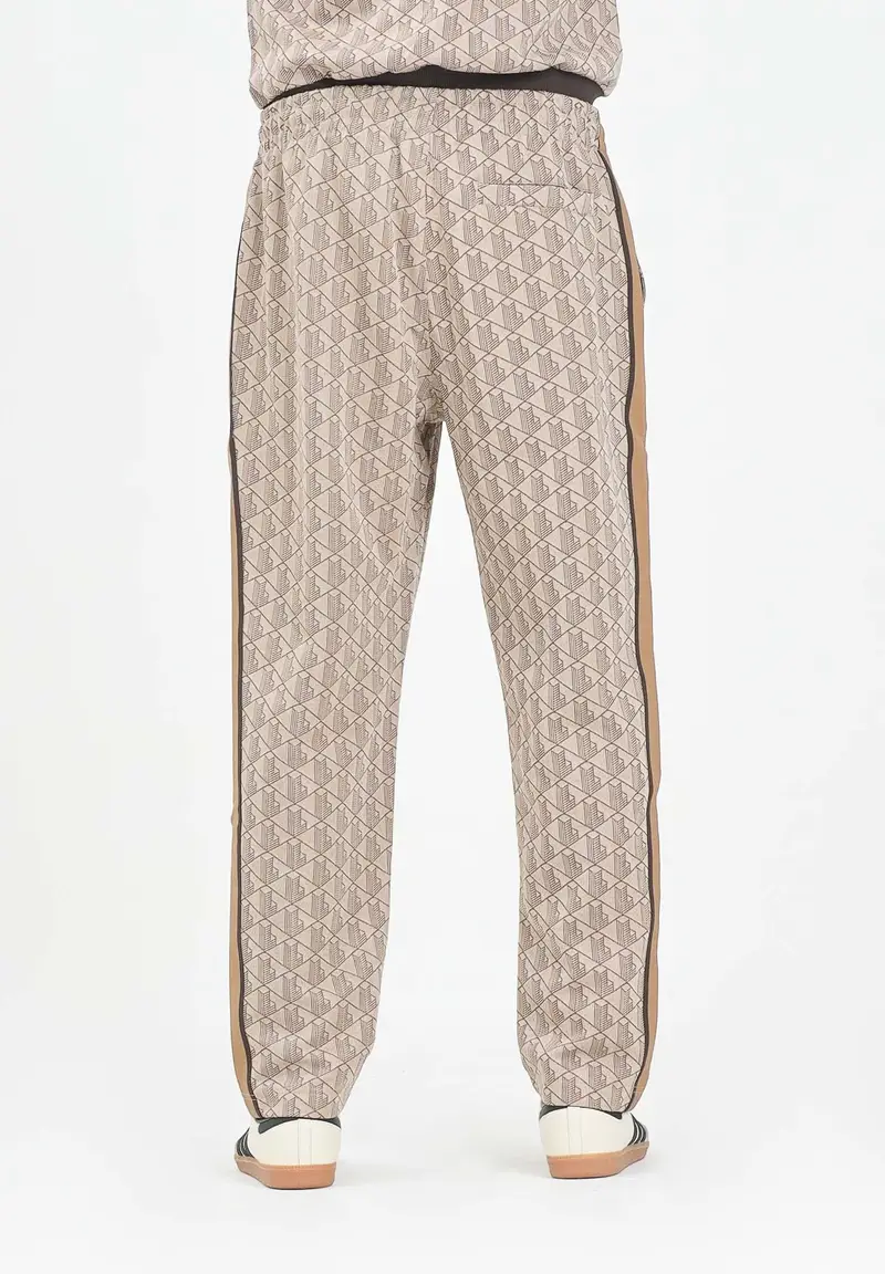 Pantalone sportivo marrone da uomo con monogramma Paris miniatura 3