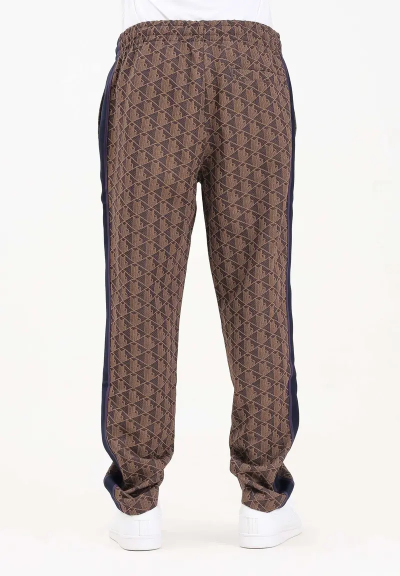 Pantalone sportivo marrone da uomo con monogramma Paris miniatura 3
