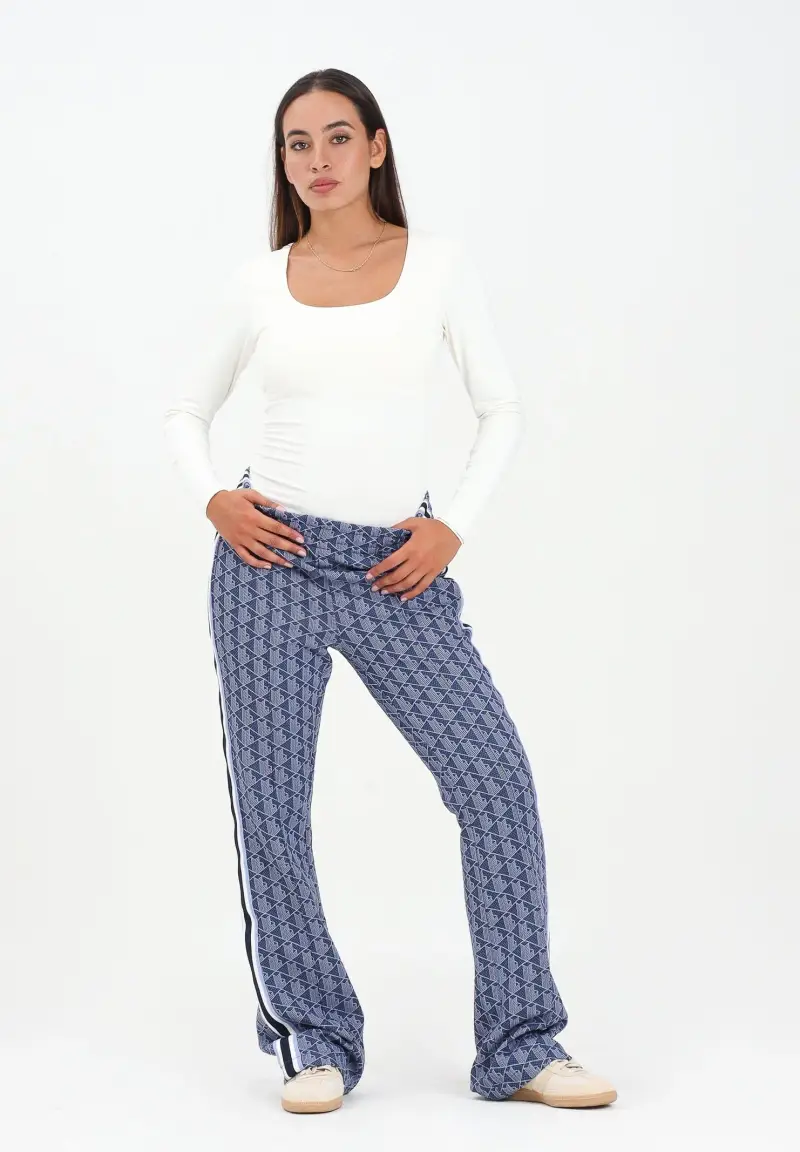 Pantalone sportivo Monogram Print blu da donna miniatura 3