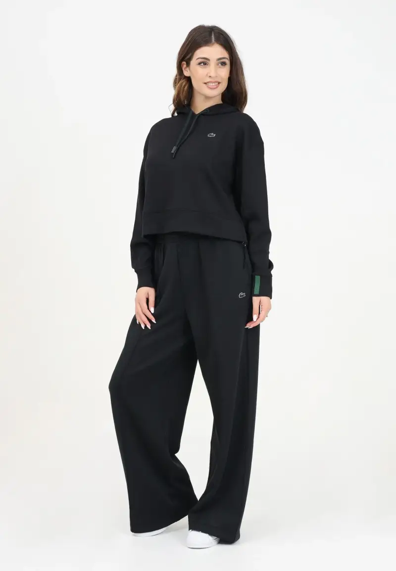 Pantalone sportivo nero da donna miniatura 2