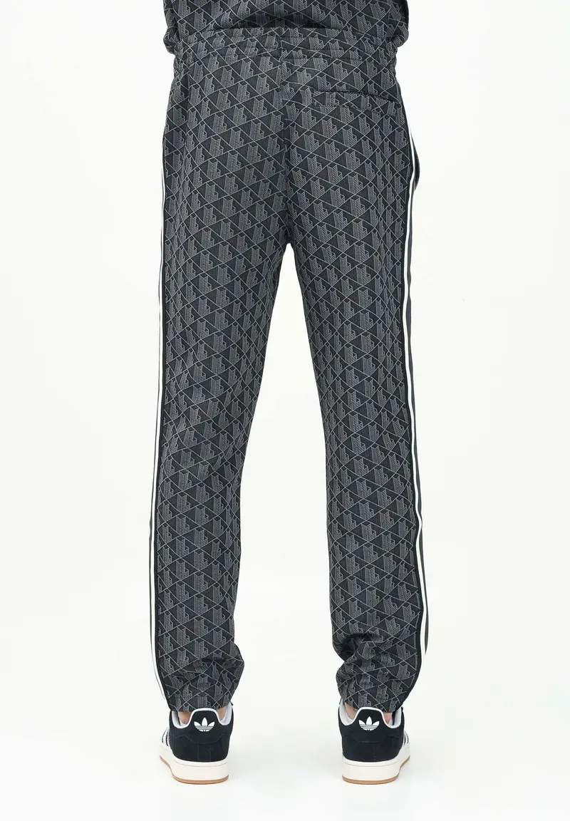 Pantalone sportivo nero da uomo con monogramma Paris miniatura 3