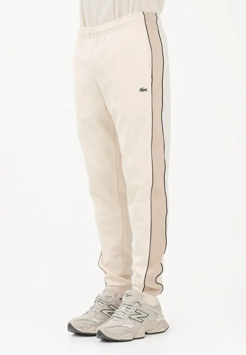 Pantalone sportivo panna da uomo