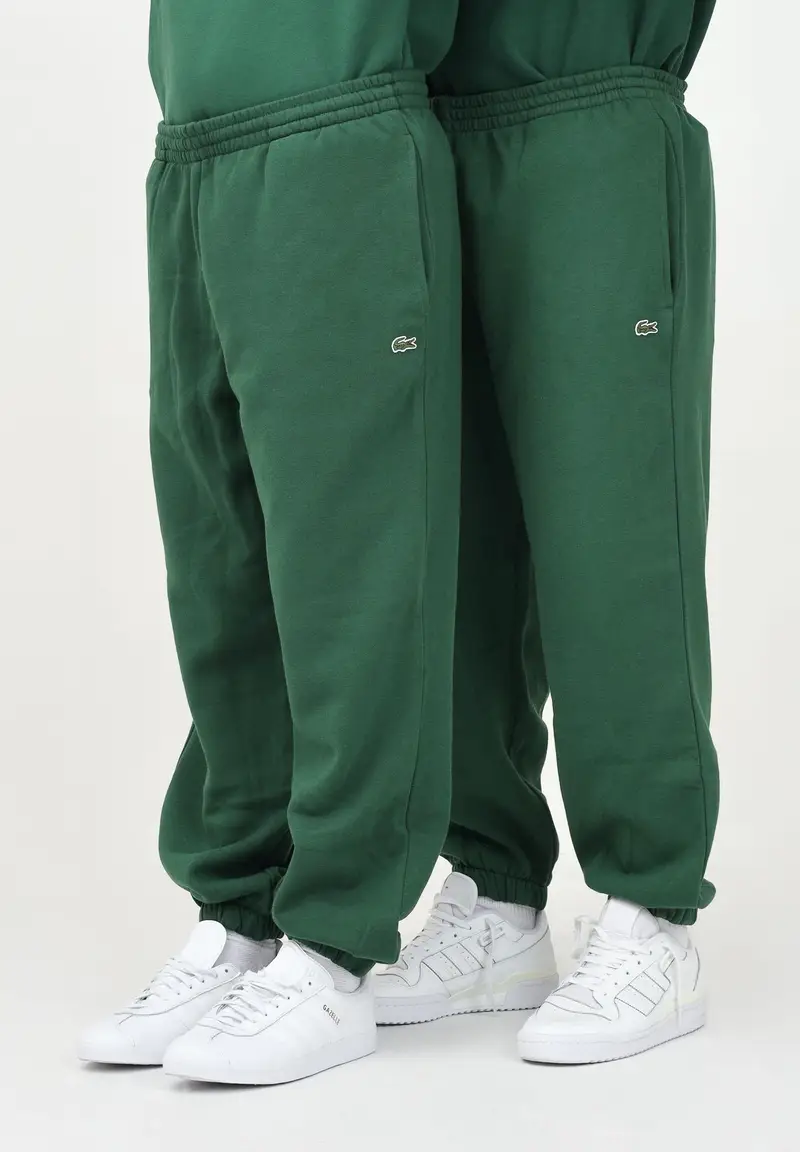 LACOSTE Pantalone sportivo verde per uomo e donna