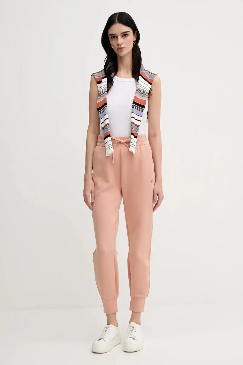 pantaloni della tuta colore nero XF0343 Arancione miniatura 2