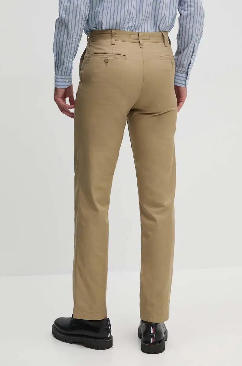pantaloni in cotone Beige miniatura 3