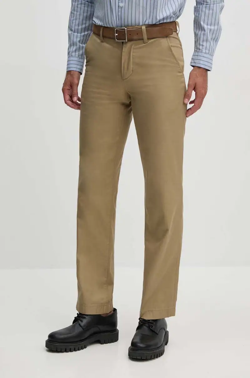 pantaloni in cotone Beige