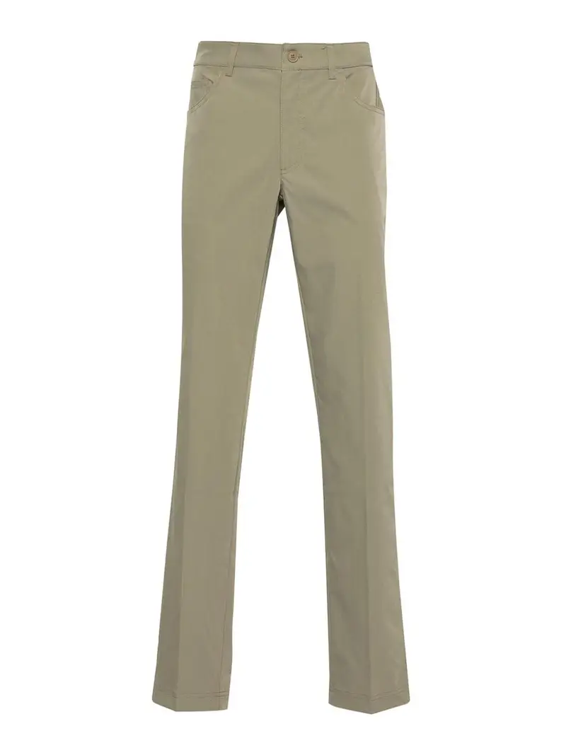 Pantaloni in twill con toppa con logo Beige