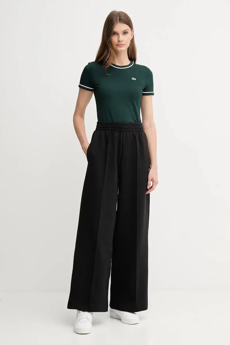 pantaloni tuta colore bianco Nero miniatura 2