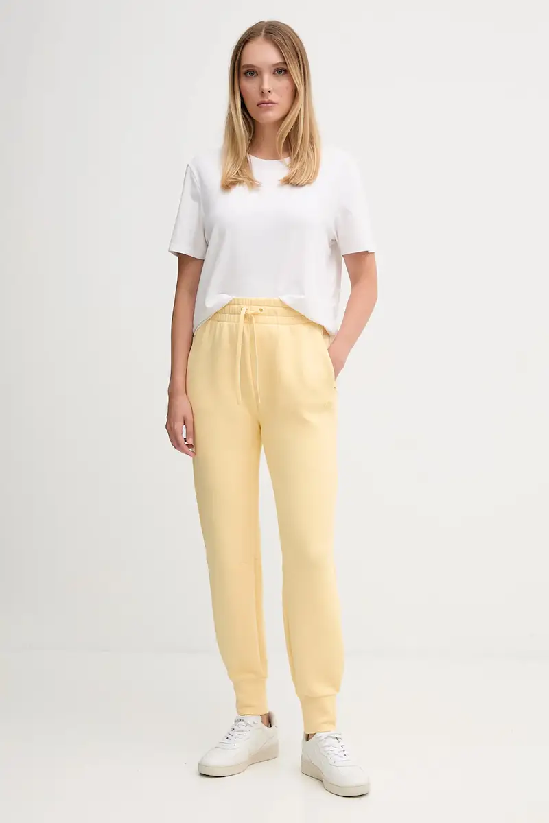 pantaloni tuta colore nero XF0343 Giallo miniatura 2