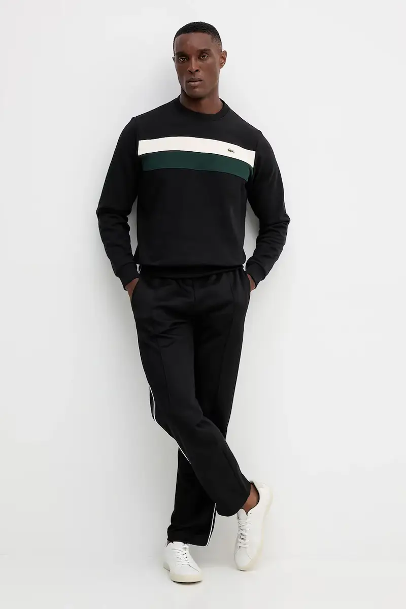 pantaloni tuta colore verde XH1412 Nero miniatura 2