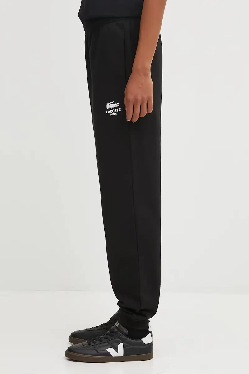 pantaloni tuta di cotone colore nero XH2724 miniatura 2