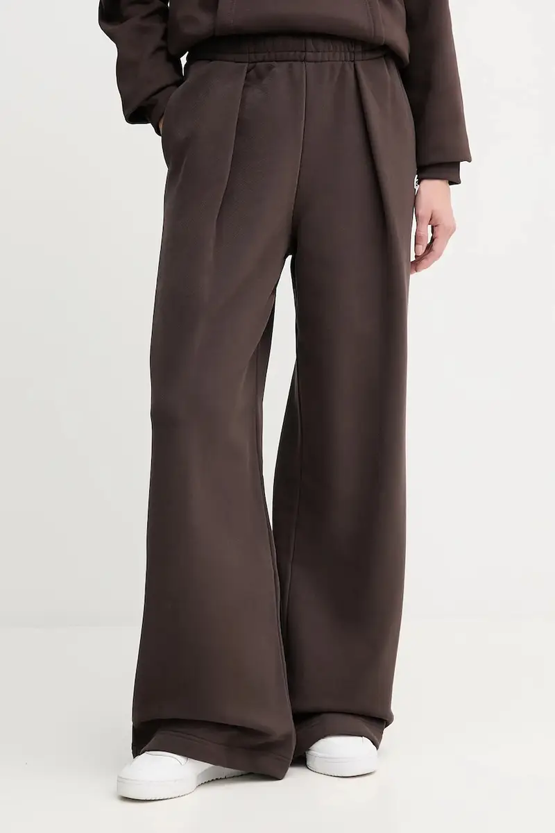 pantaloni tuta di cotone donna colore marrone XF5248