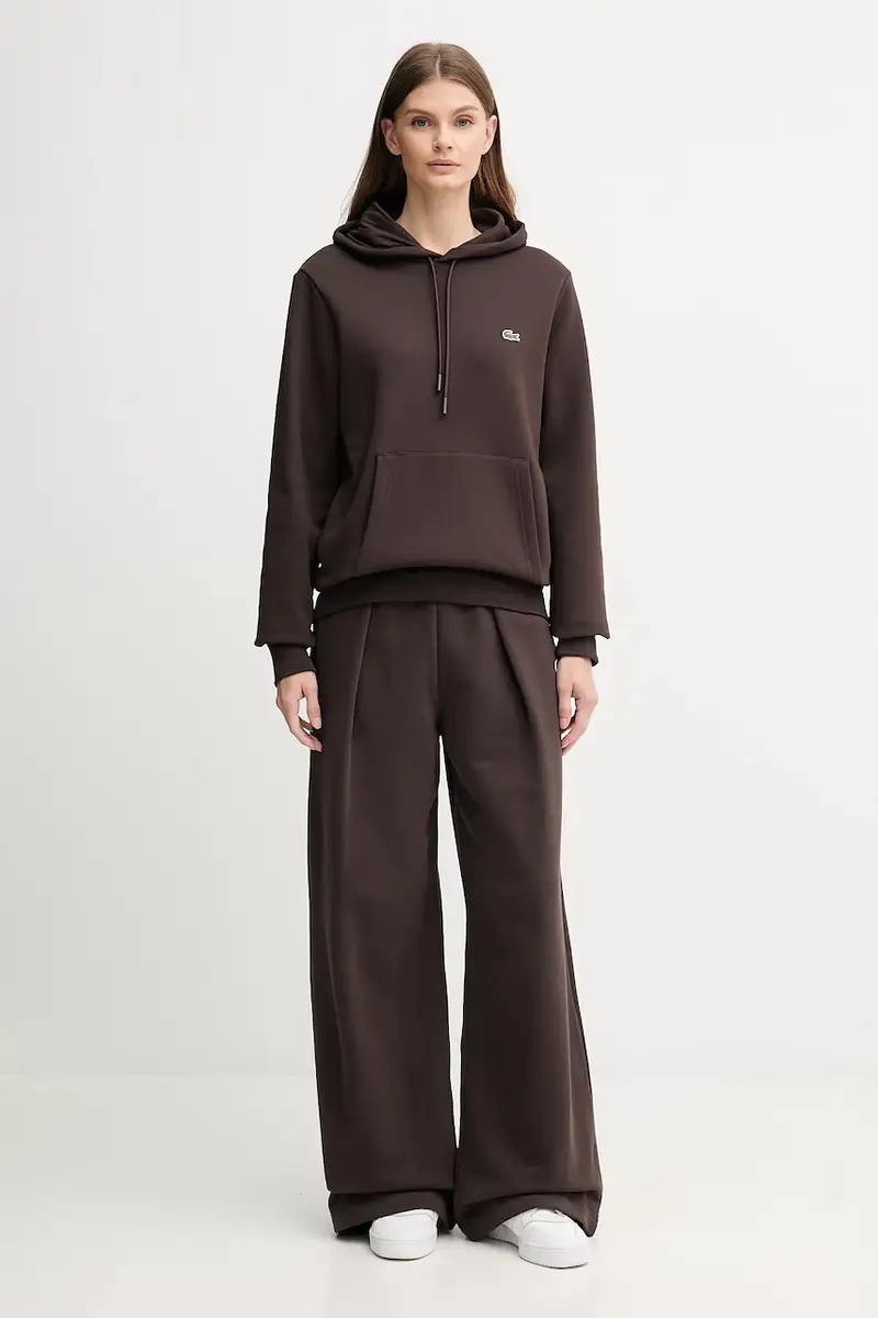 pantaloni tuta di cotone Marrone miniatura 2